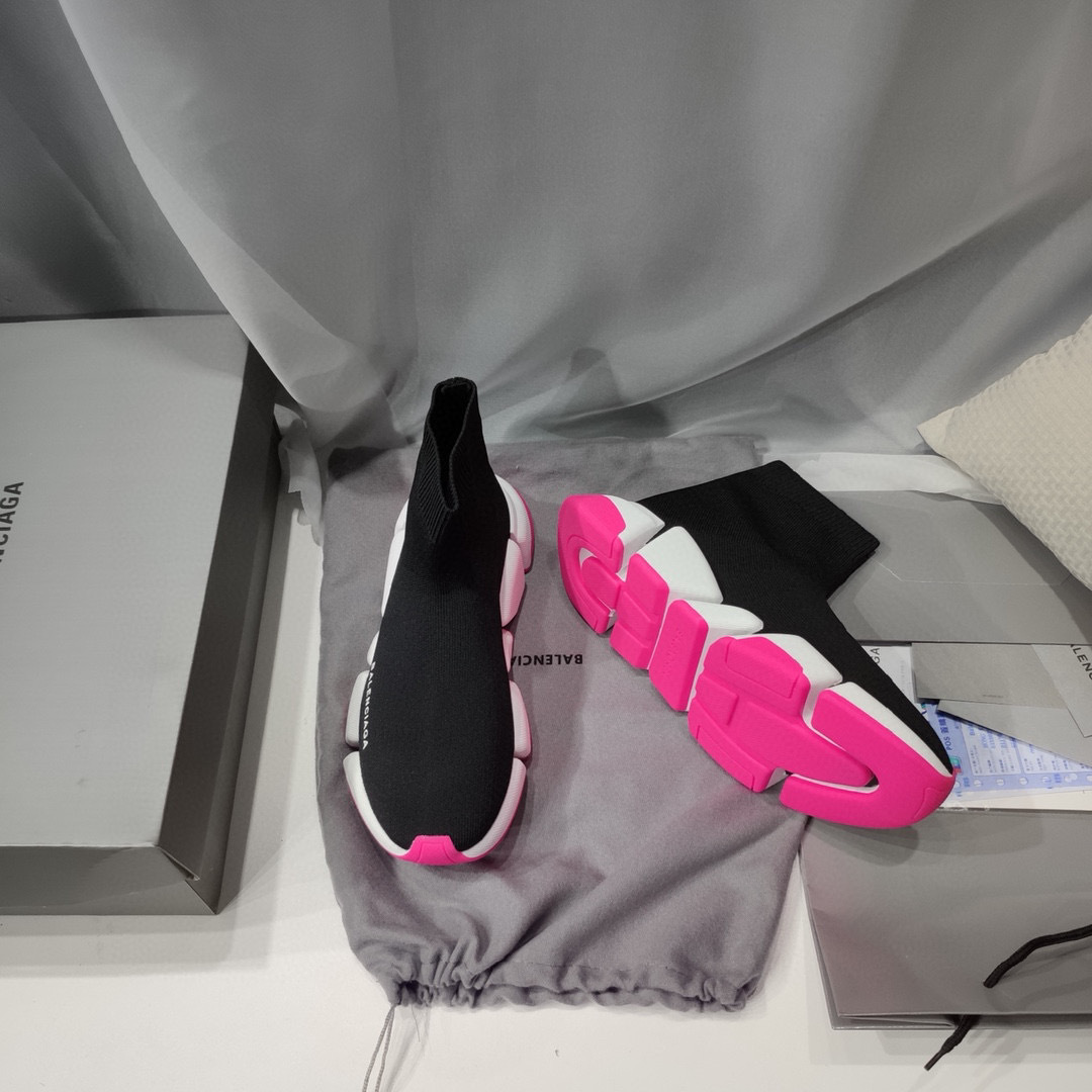 balenciaga sock sneakers - black/pink, sizes 35-44 - Image 5