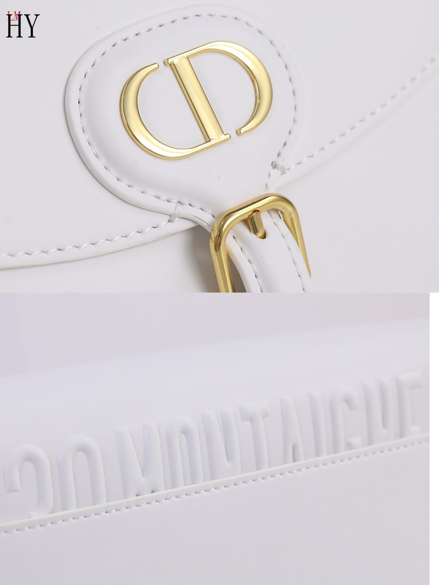 dior white leather crossbody bag - 22cm - Image 5