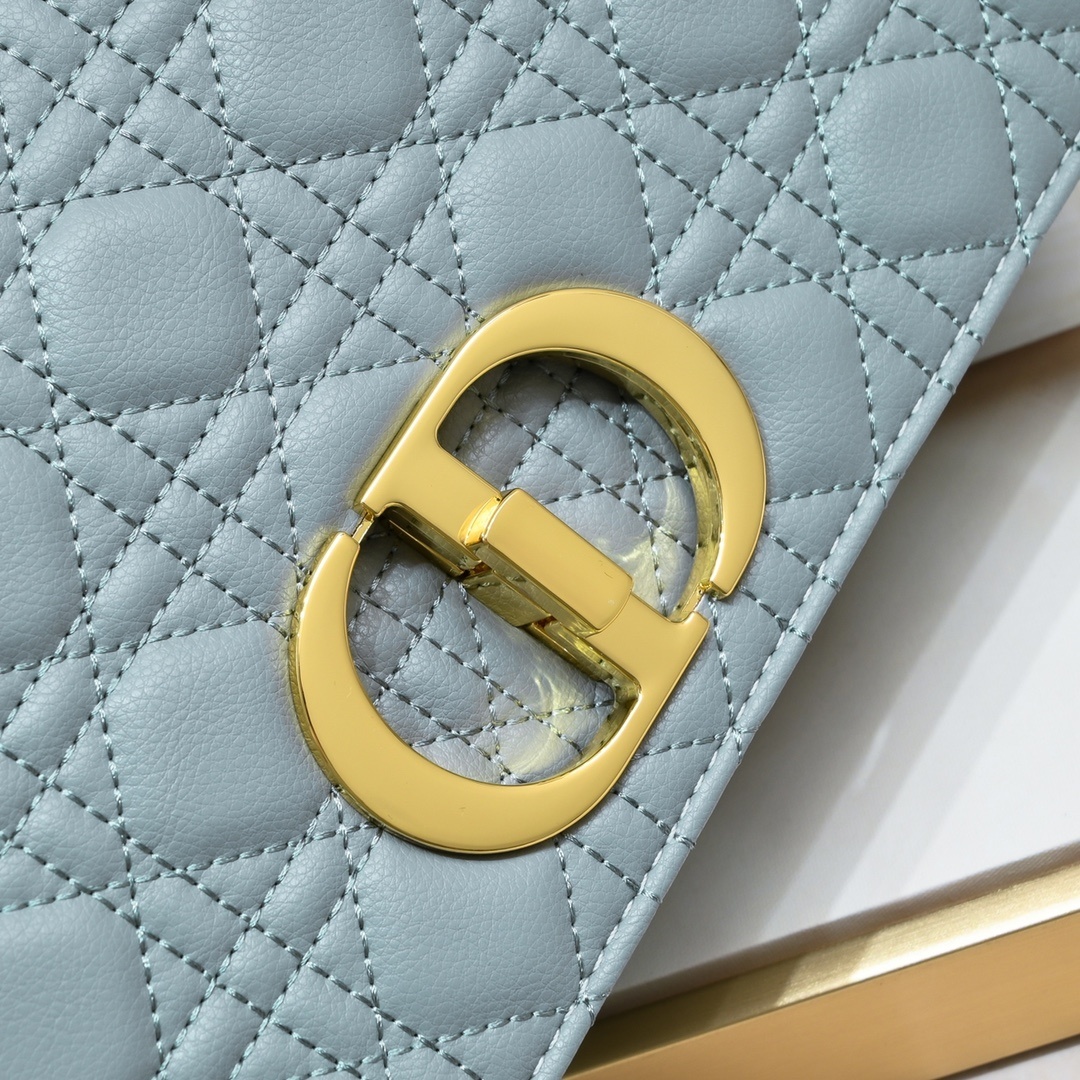 dior gray quilted leather chain bag - Image 5