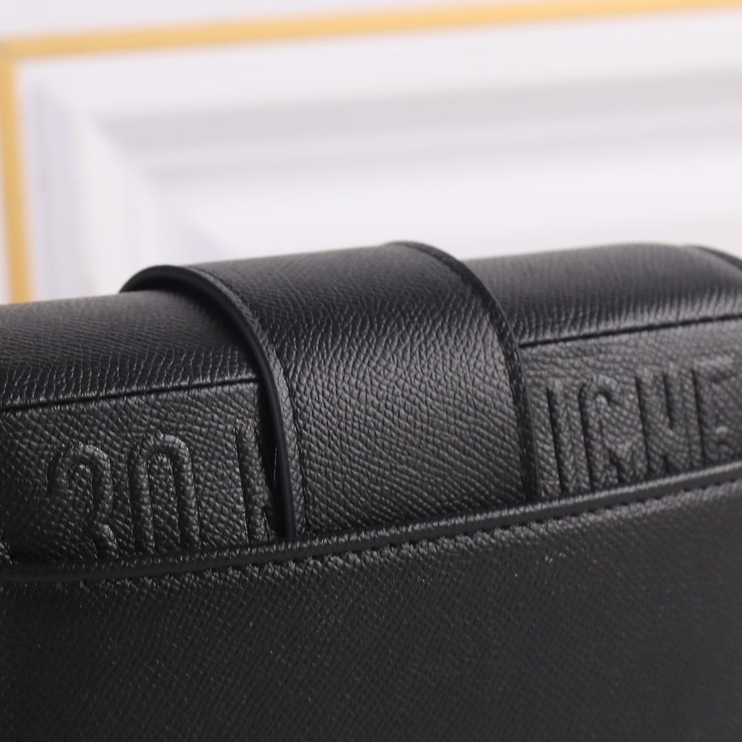 dior black leather crossbody bag 17.5*11.5*5 - Image 5