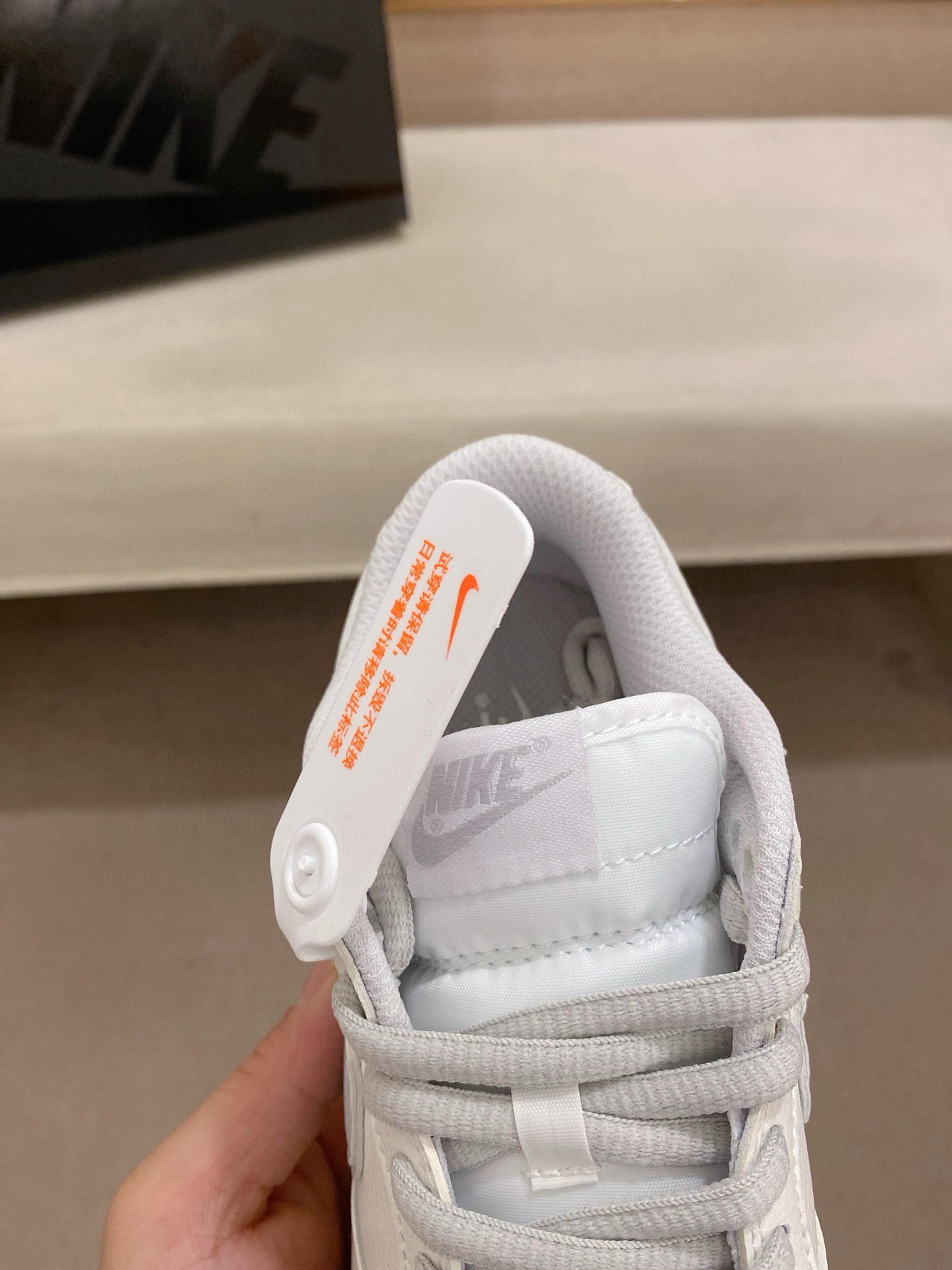 supreme x nike dunk low white/grey - size 35/44 - Image 5