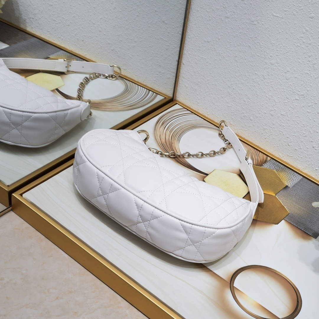 dior quilted white bag 27x16 cm - model 408032 - Image 5