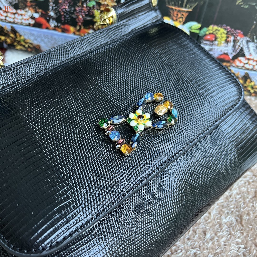 dolce & gabbana black handbag with decorative bow - Image 5