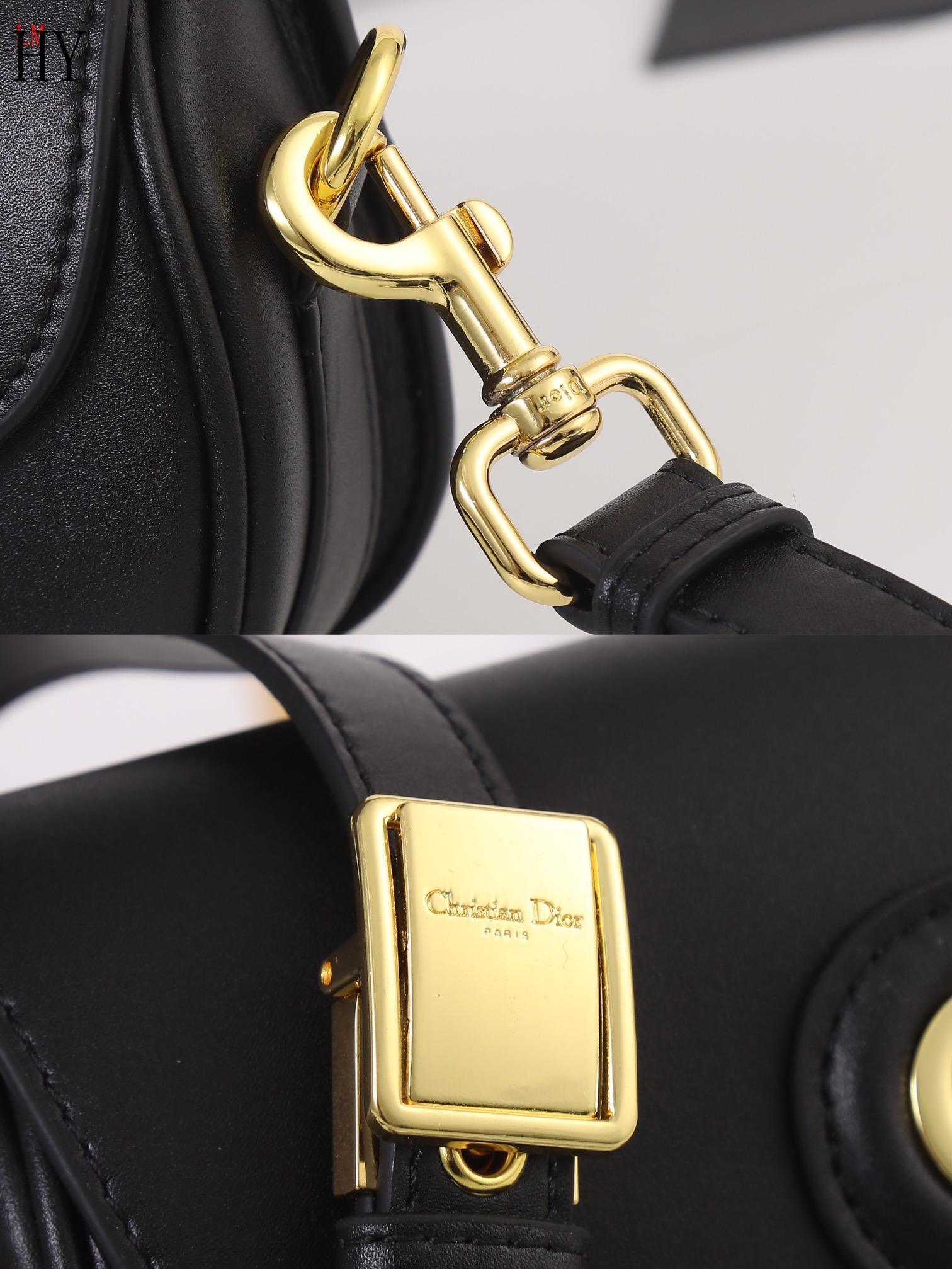 dior black leather bag 22 x 13 x 5 cm - Image 5