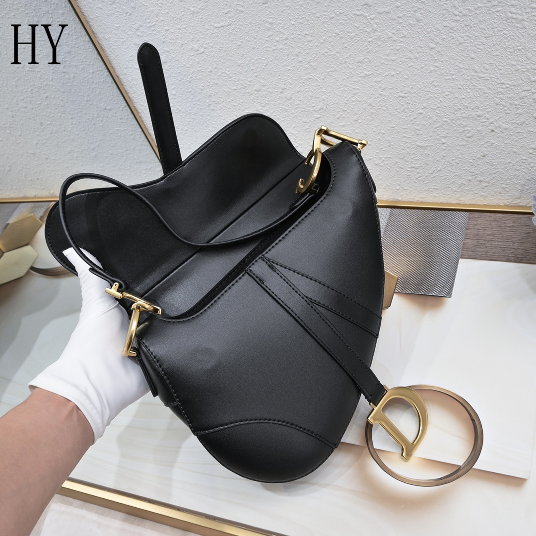 dior saddle bag - 25.5 x 20 x 6.5 cm - black - Image 5