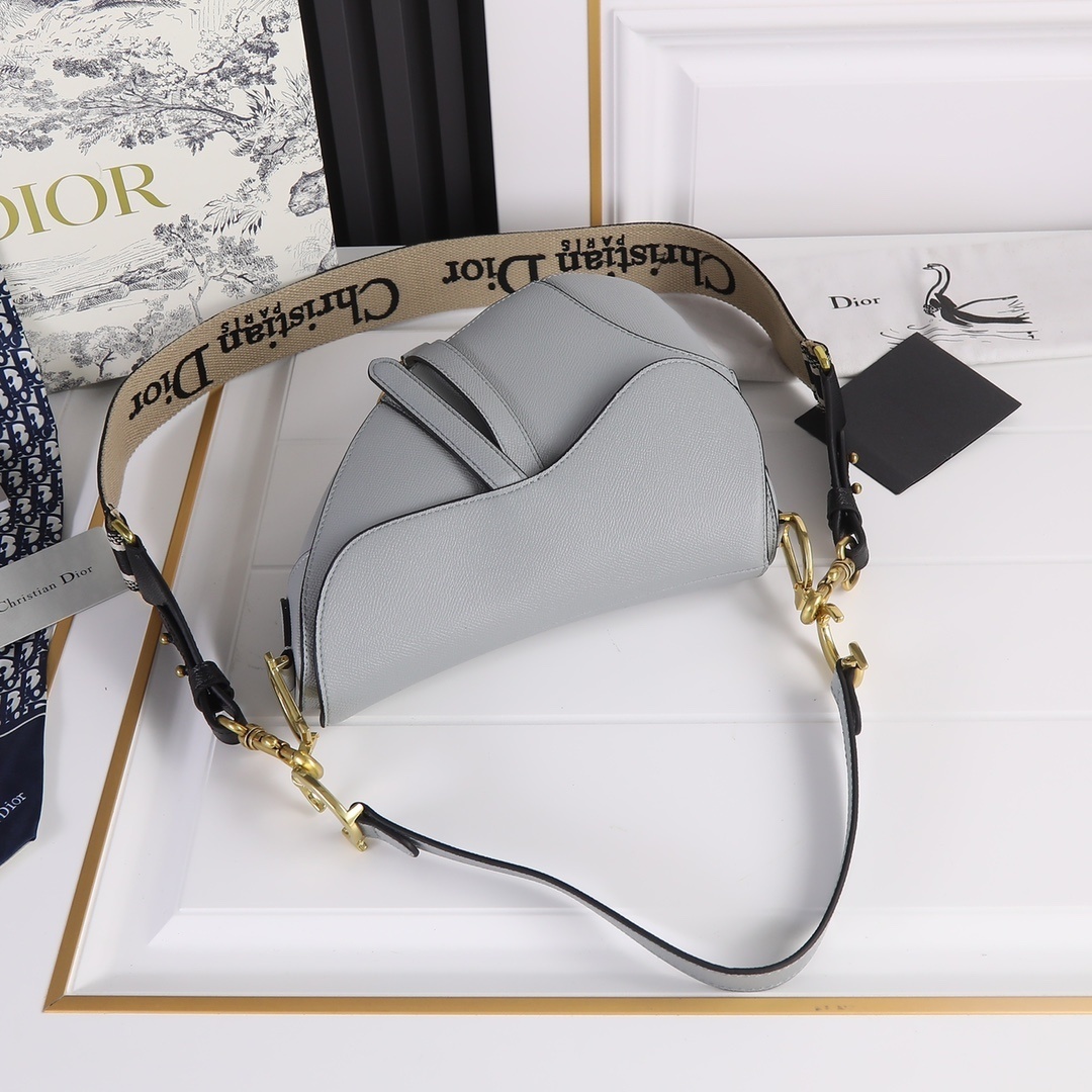 dior gray saddle bag - 25.5x20x6.5 cm - Image 5