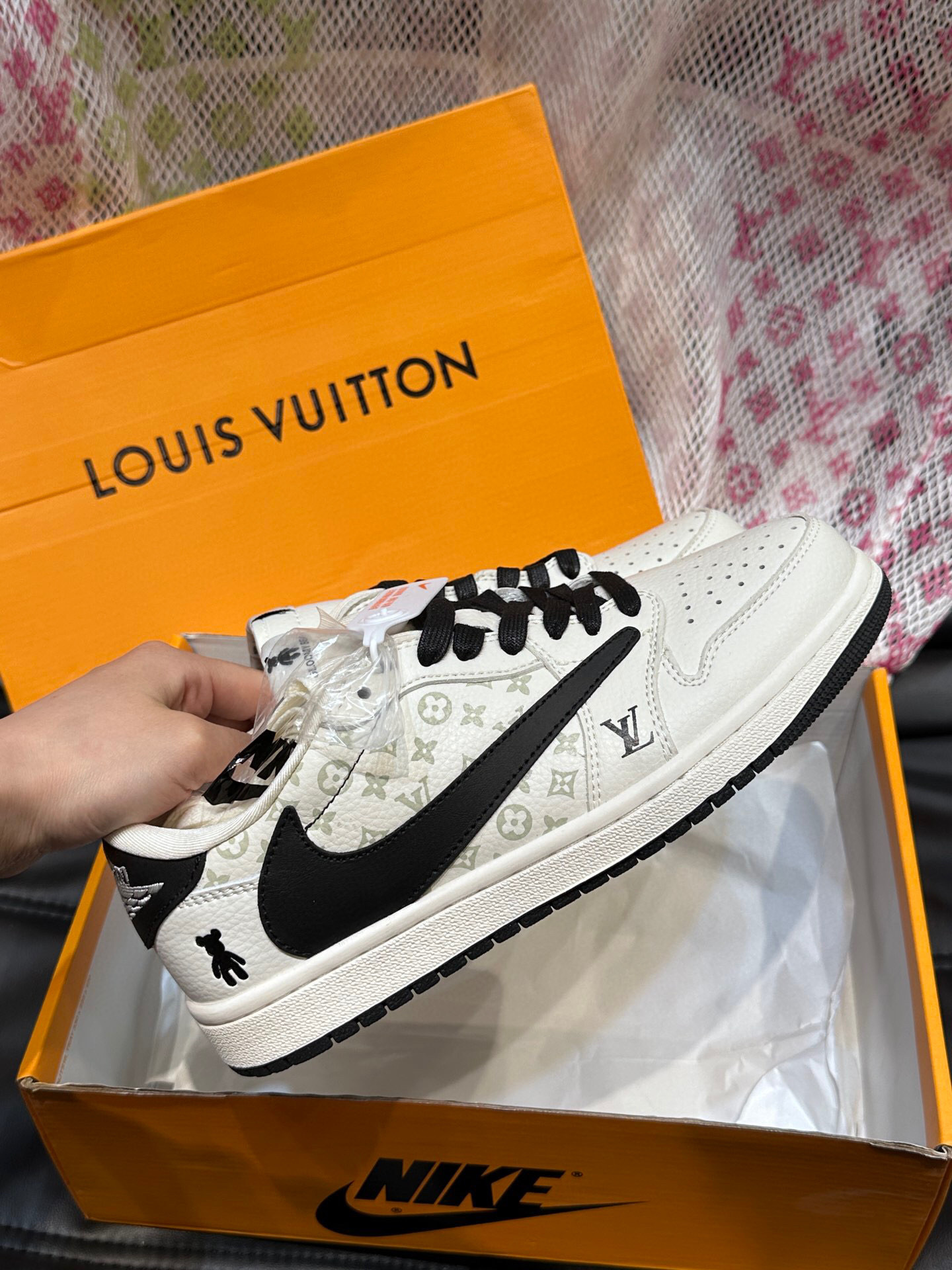 louis vuitton x nike air force 1 sneakers, size 38-44 - Image 5