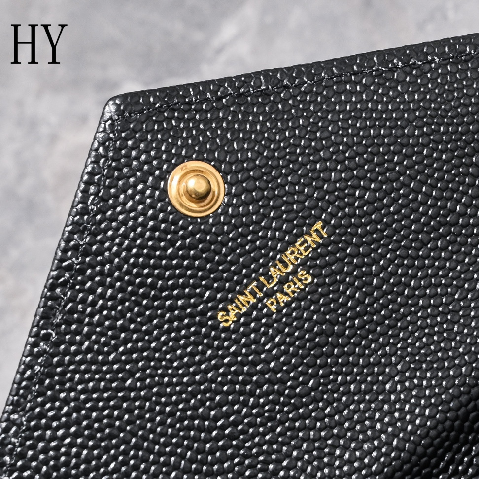 yves saint laurent black chevron wallet on chain - 20x17x6cm - Image 5