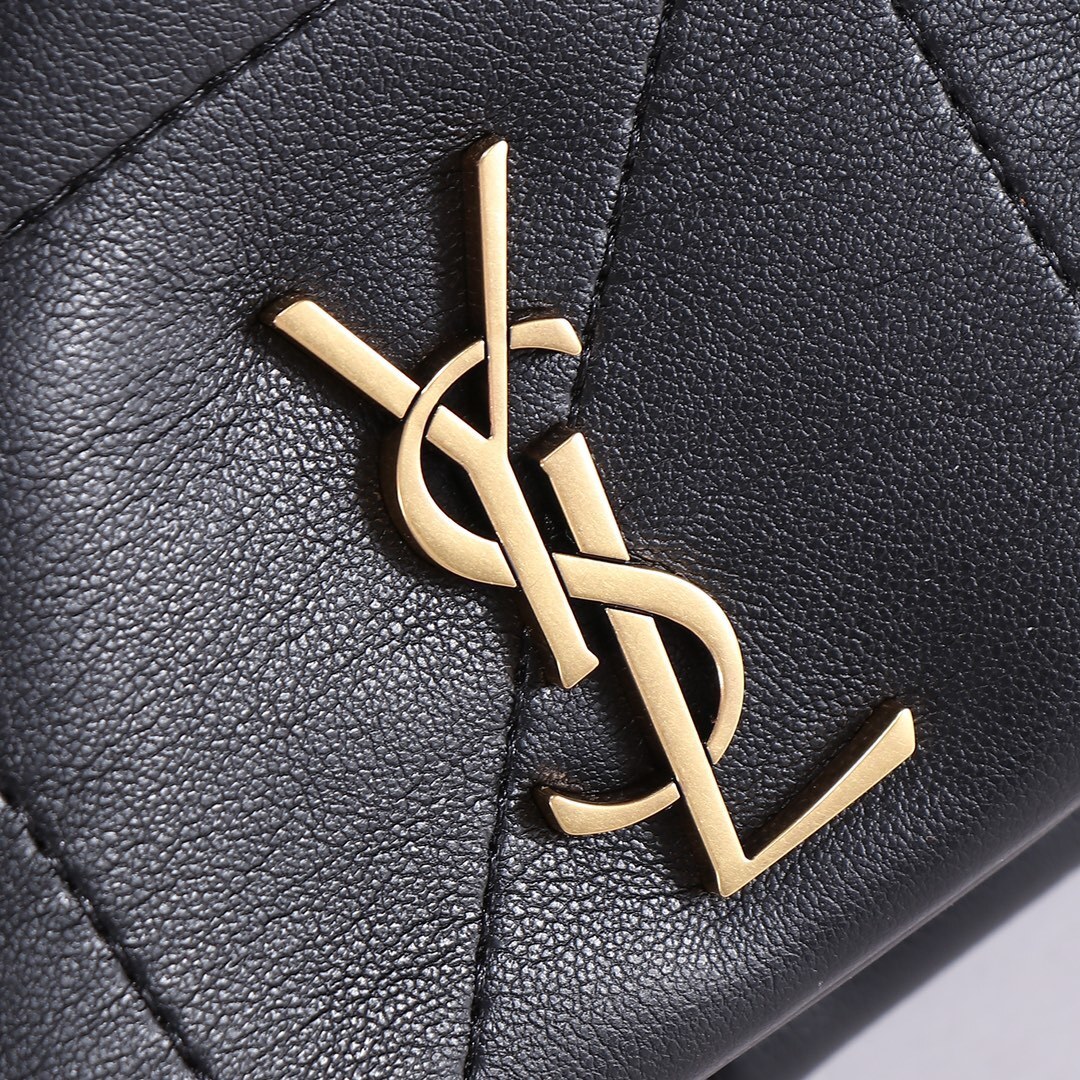 yves saint laurent black quilted bag - 9.8 x 6.3 x 2.8 in - Image 5