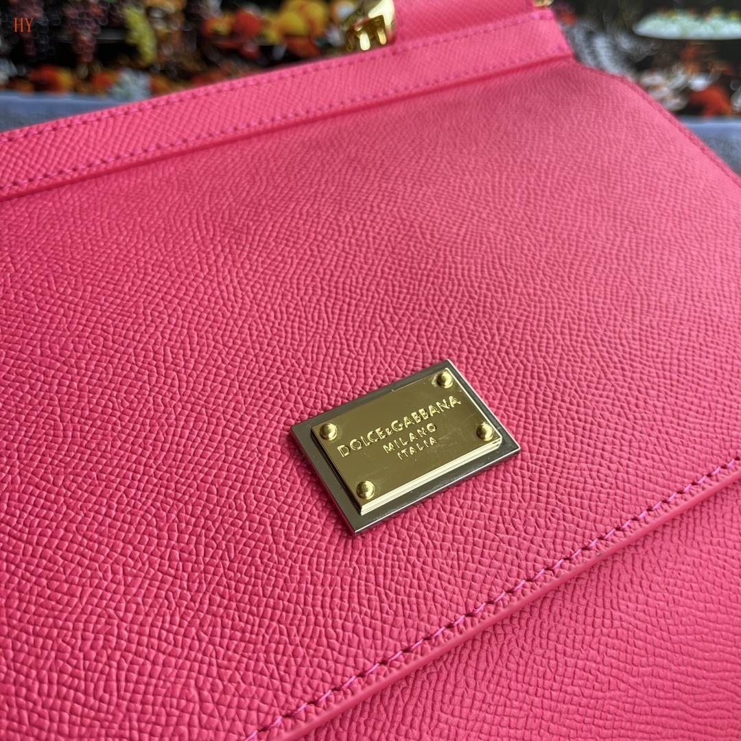 dolce & gabbana pink handbag 25*20*12 cm - Image 5