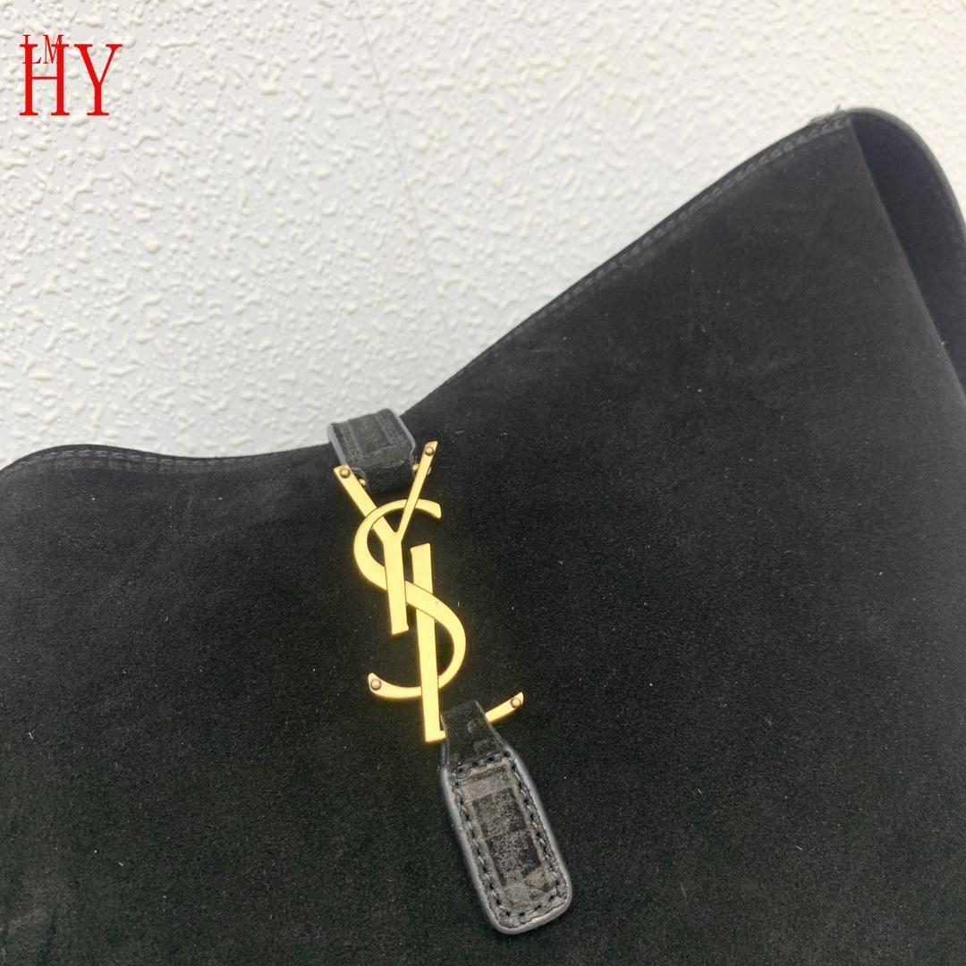 yves saint laurent black suede shoulder bag - Image 5
