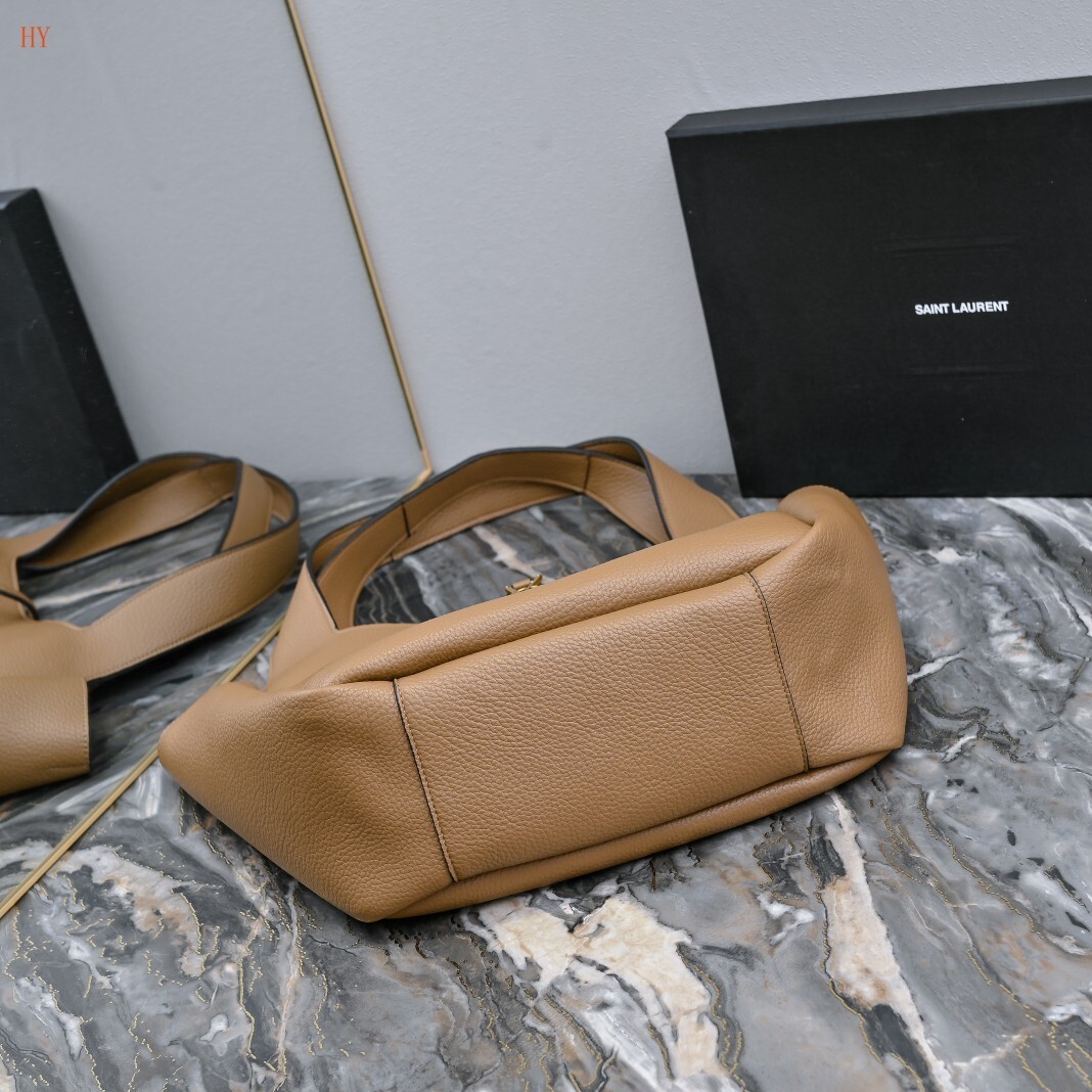 yves saint laurent brown leather tote bag 50*28*18 - Image 5