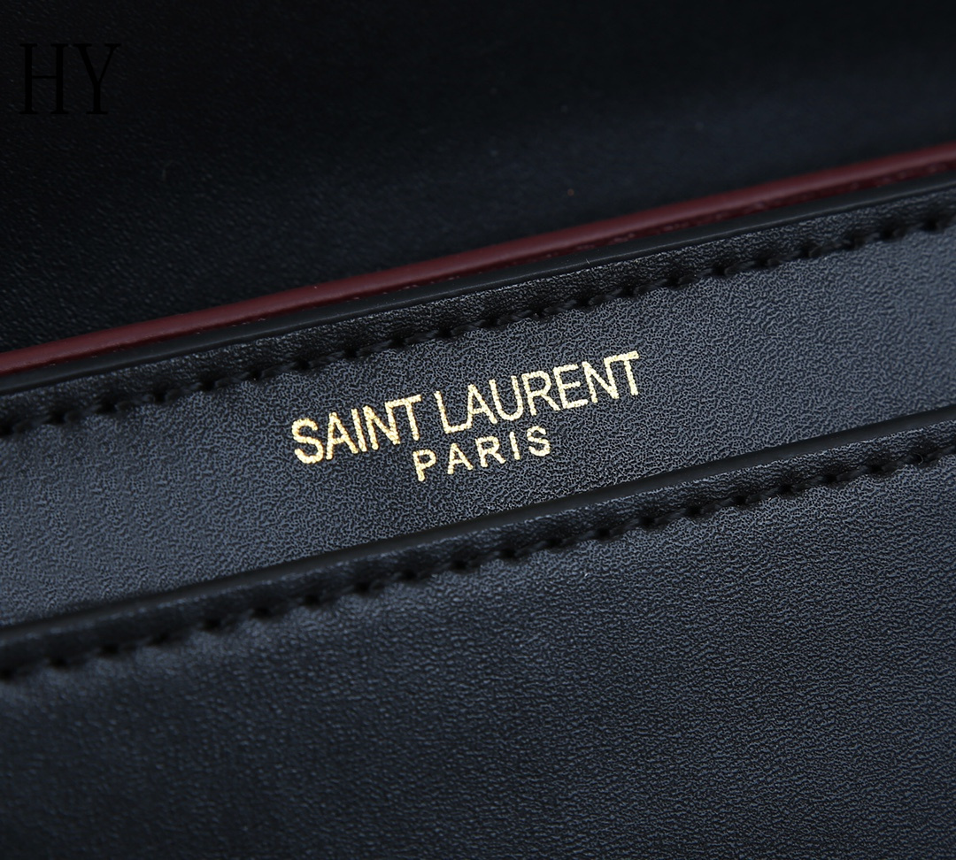 yves saint laurent black leather crossbody bag - 22x16.5x5.5cm - Image 5