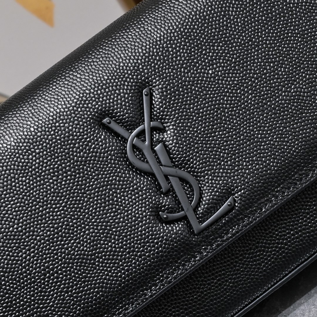 yves saint laurent black leather crossbody bag - Image 5