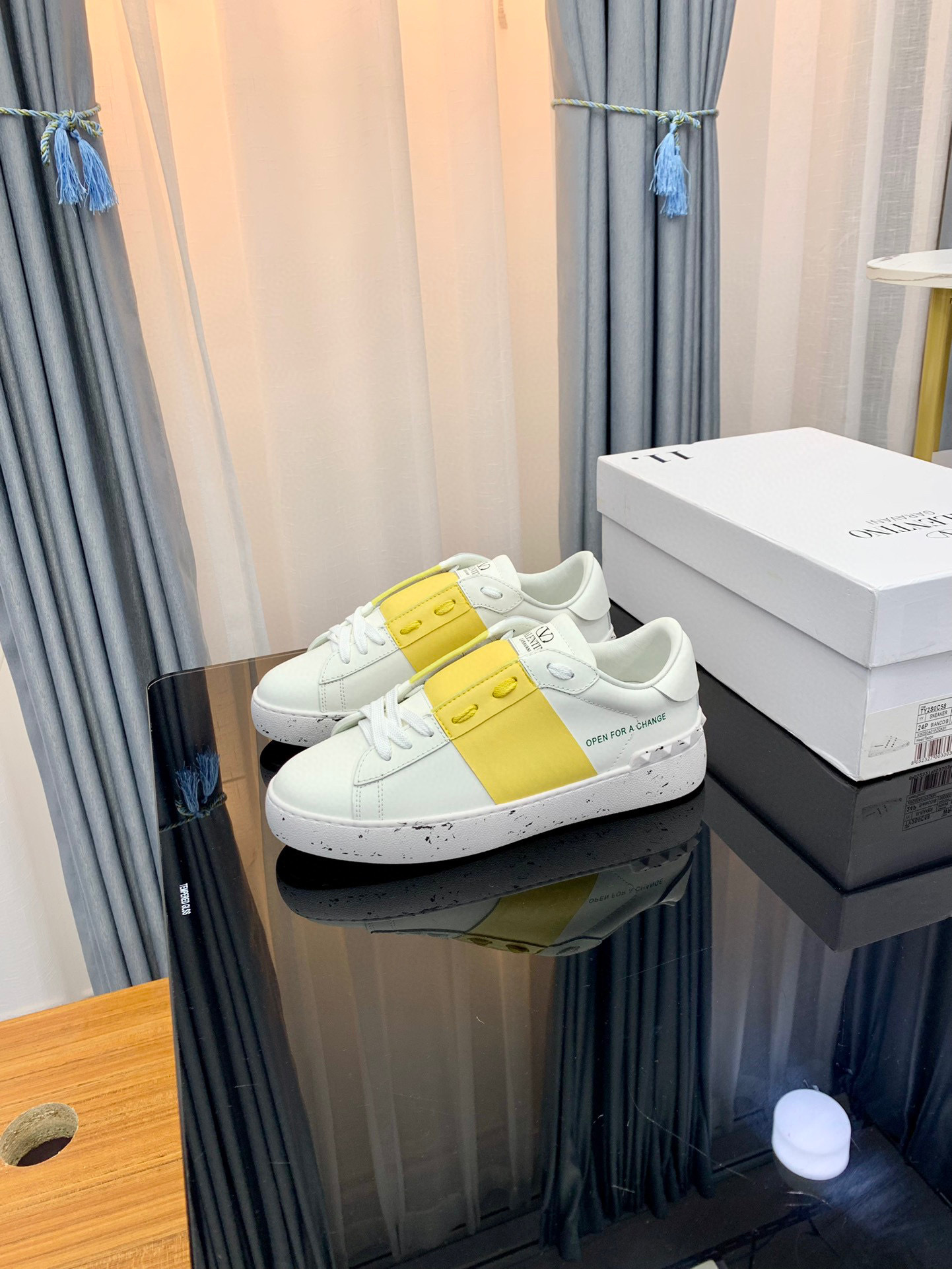 valentino couples sneakers size 35-44 - yellow accent