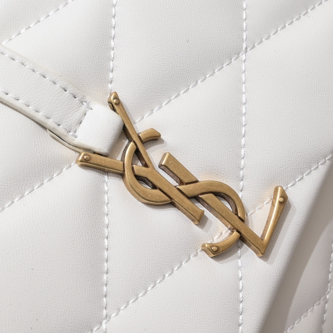 yves saint laurent quilted white handbag - 24x18x5.5cm - Image 5