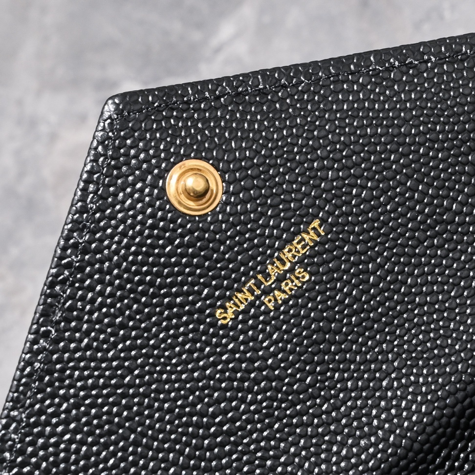 yves saint laurent black chevron wallet on chain - 20*17*6 cm - Image 5