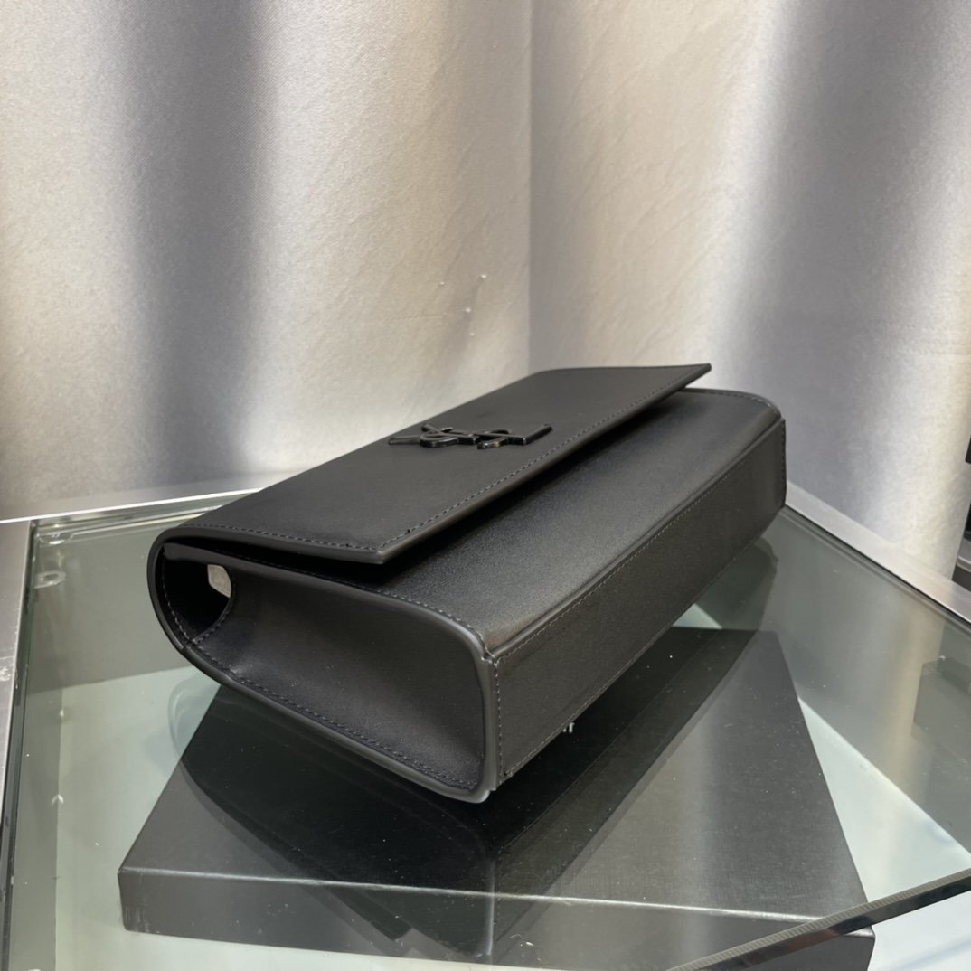 yves saint laurent black leather handbag 24x16x8 cm - Image 5