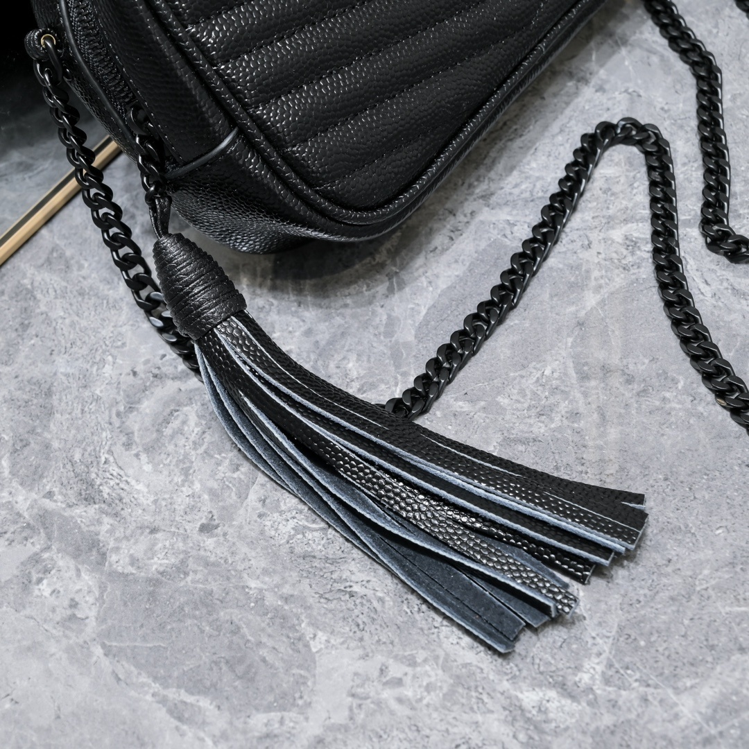 yves saint laurent 1997 black crossbody bag - 18×10×5cm - Image 5