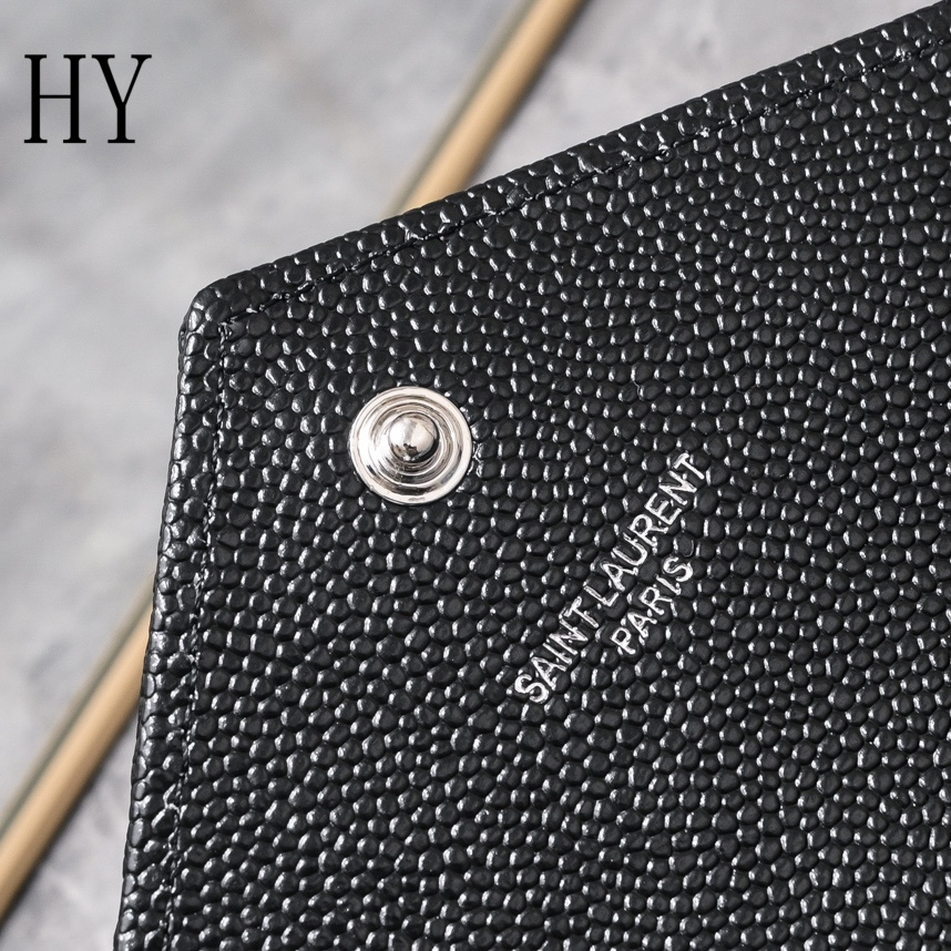 yves saint laurent black chevron wallet on chain - 20x17x6cm - Image 5