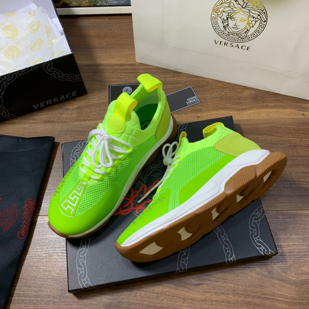 versace neon green sneakers for couples - sizes 35-44 - Image 5
