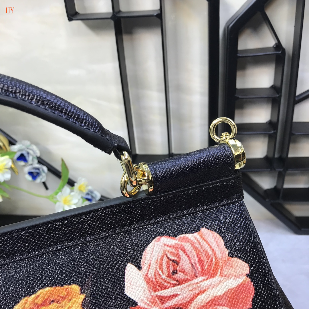 dolce & gabbana floral print handbag 25*20*12 - Image 6