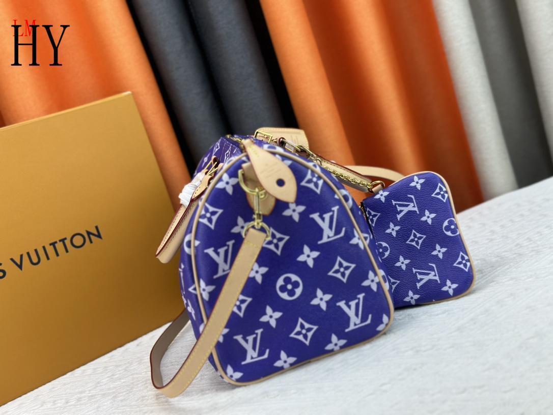 louis vuitton purple monogram handbag 30*21*17 - Image 6