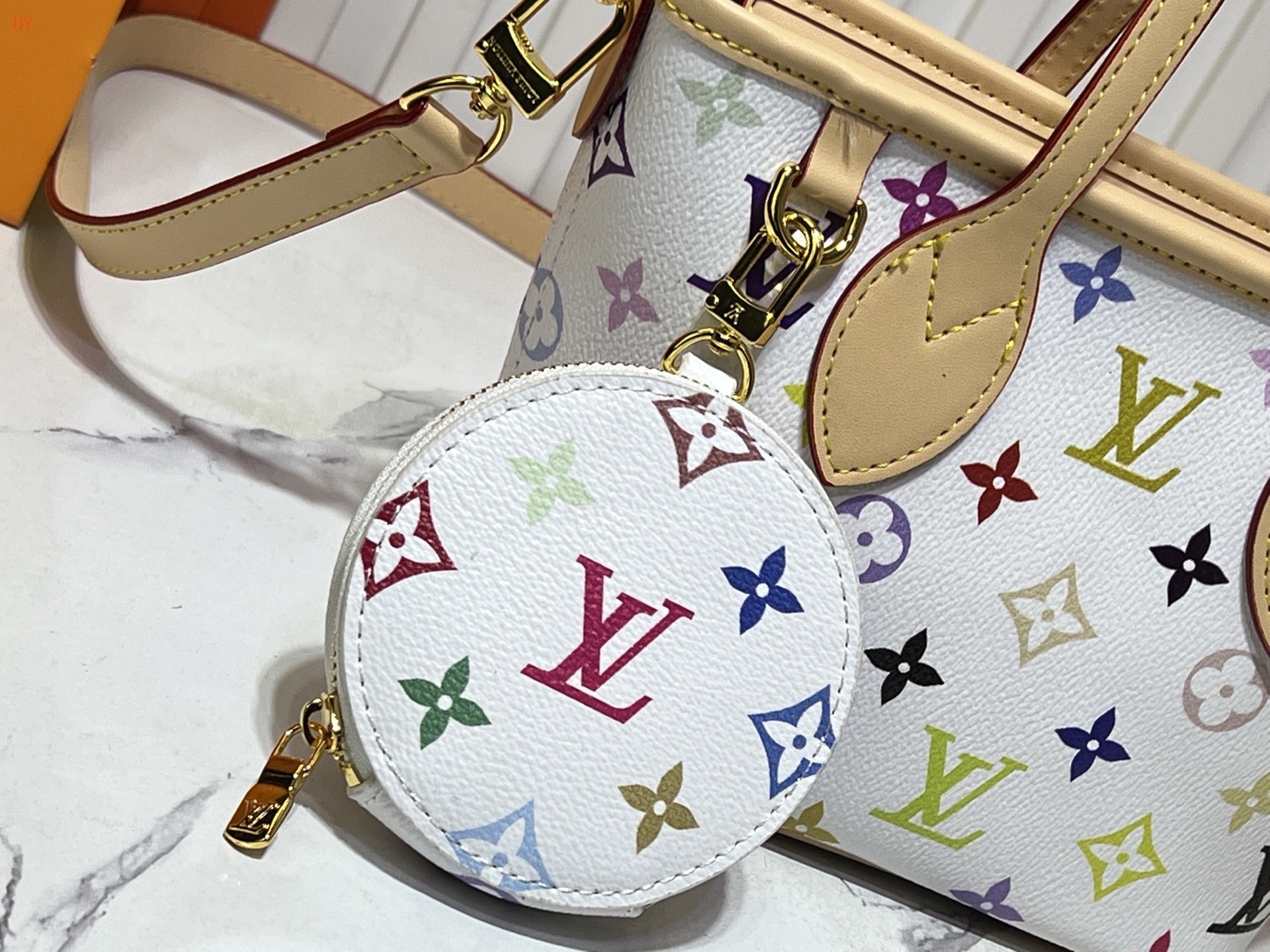 louis vuitton multi-color mini tote bag - 24x14x9 cm - Image 6