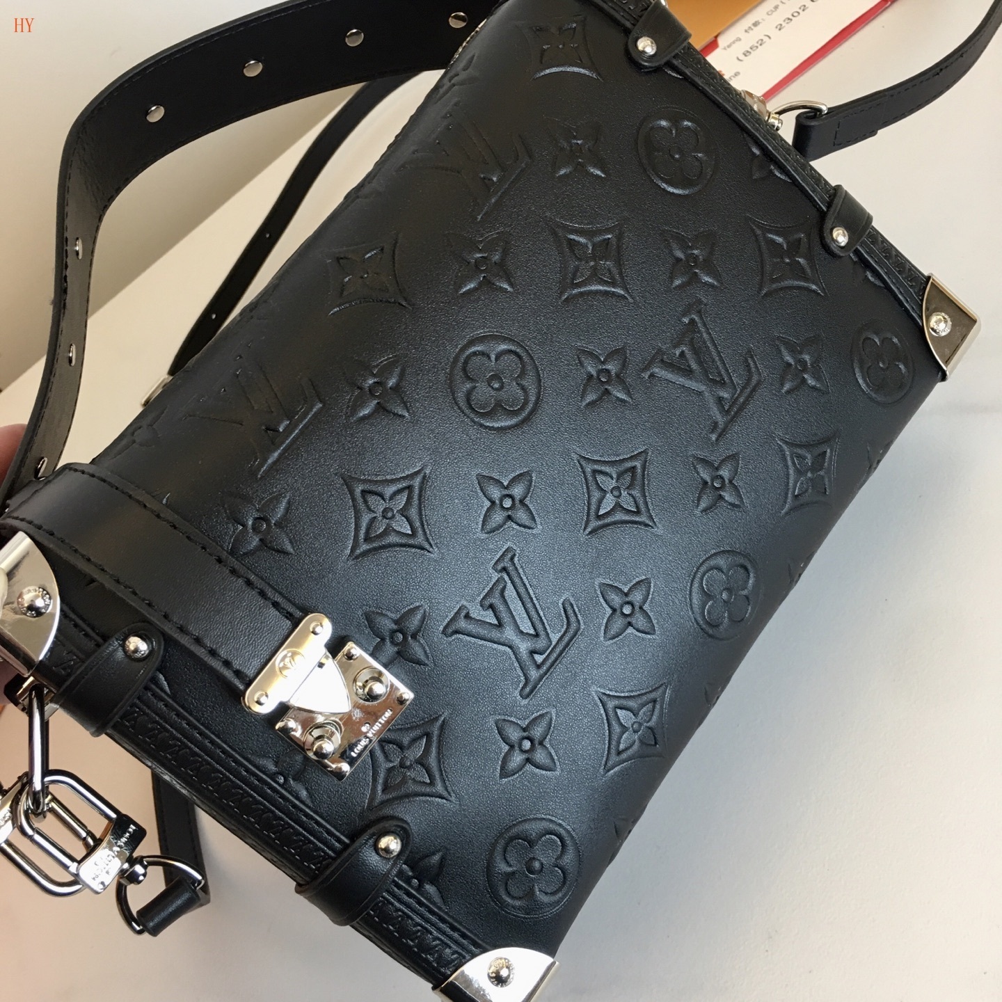 louis vuitton black monogram bag 24.5x16.5x8.5 cm - Image 6