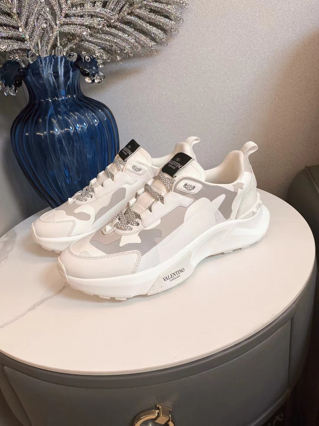valentino couples sneakers 35-44 in white camo - Image 6