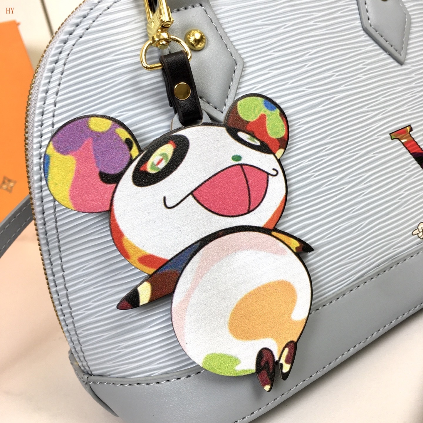 louis vuitton mini bag with colorful charm - 25x19x12 cm - Image 6