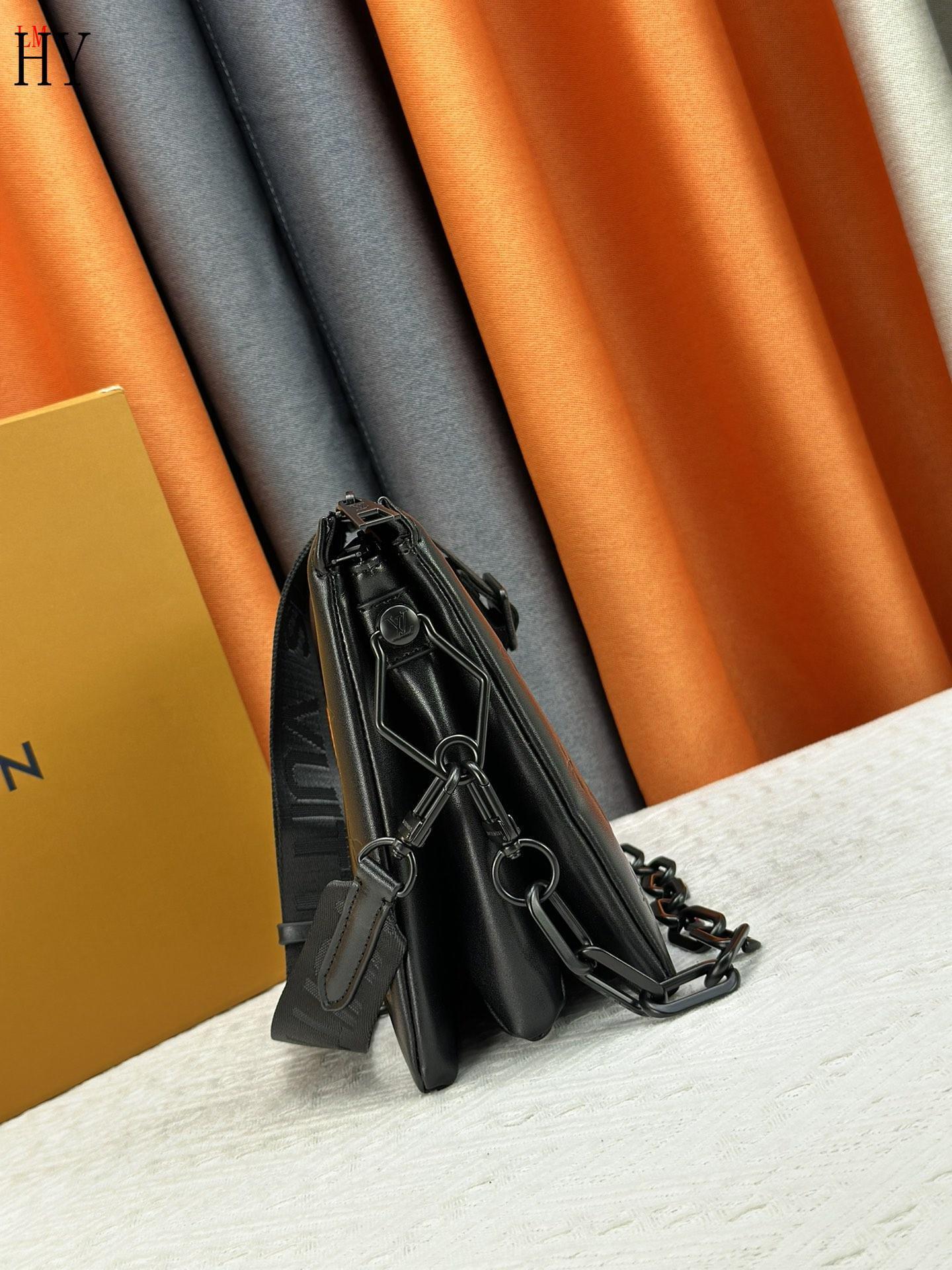 louis vuitton black monogram chain bag 26x20x12 - Image 6