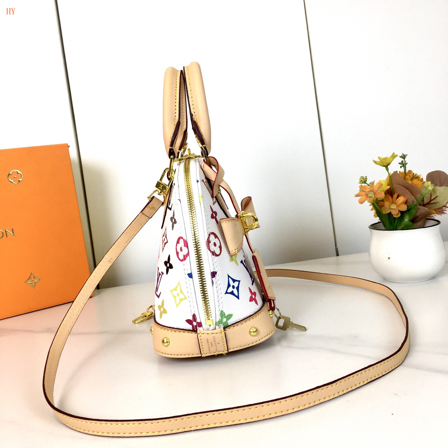 louis vuitton mini speedy bag - 25x19x12 cm, multicolor - Image 6