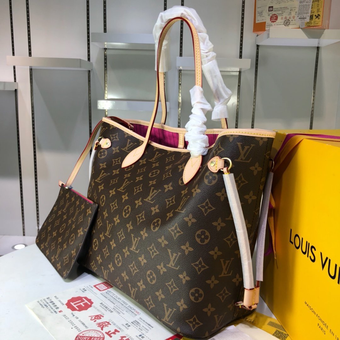 louis vuitton monogram tote bag with pouch - 40/32,118091/081 - Image 6