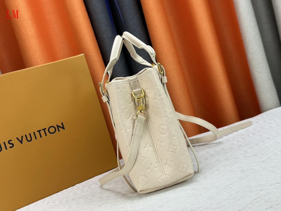 louis vuitton 32*22*10 cream handbag - model 118012 - Image 6