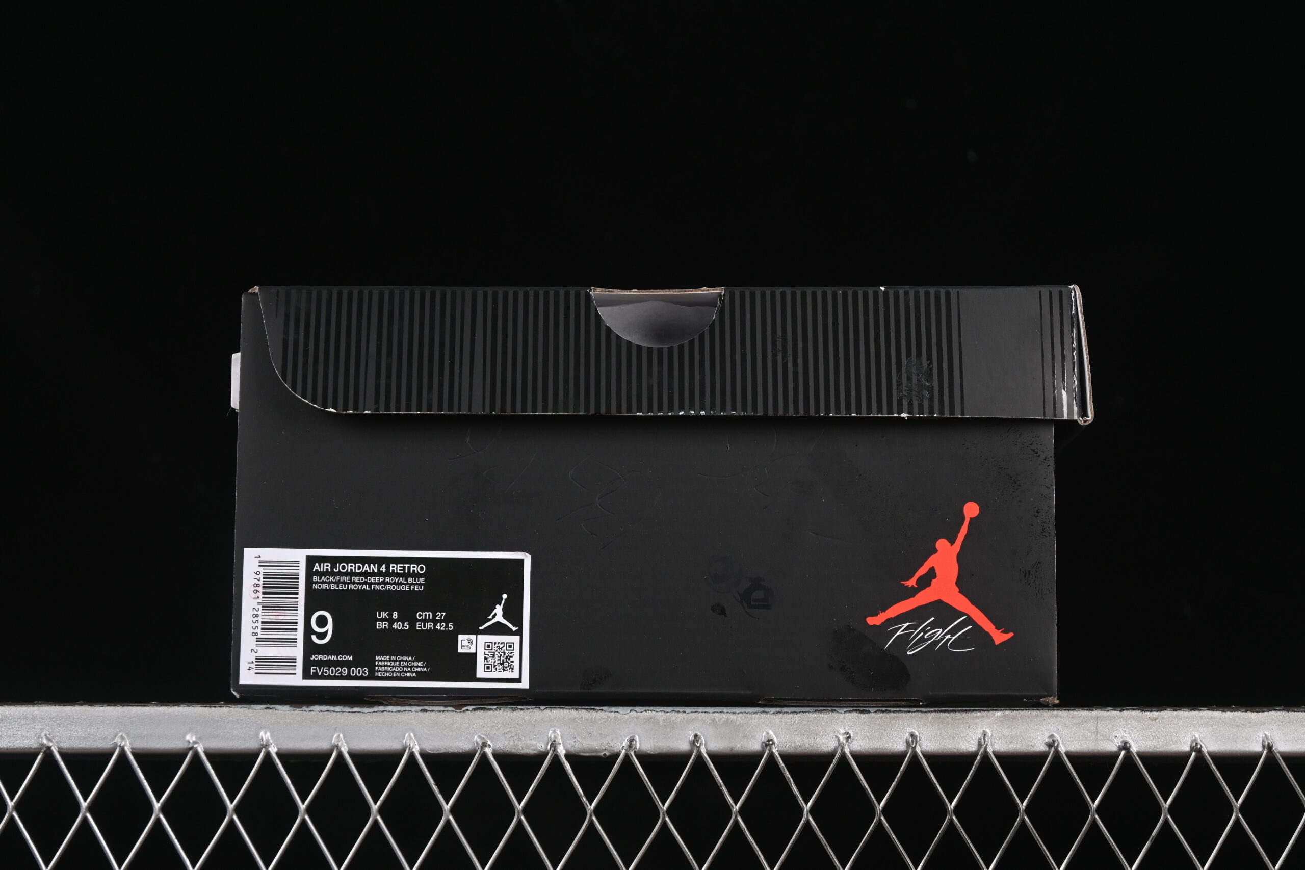air jordan 4 retro 'lase' fv5029-003 - black/grey/blue - Image 7