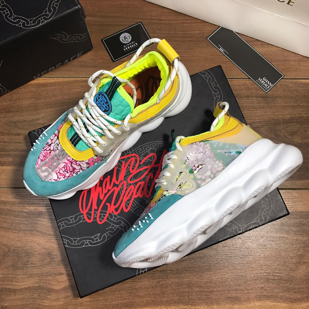 versace floral couple sneakers 35-44 - Image 6