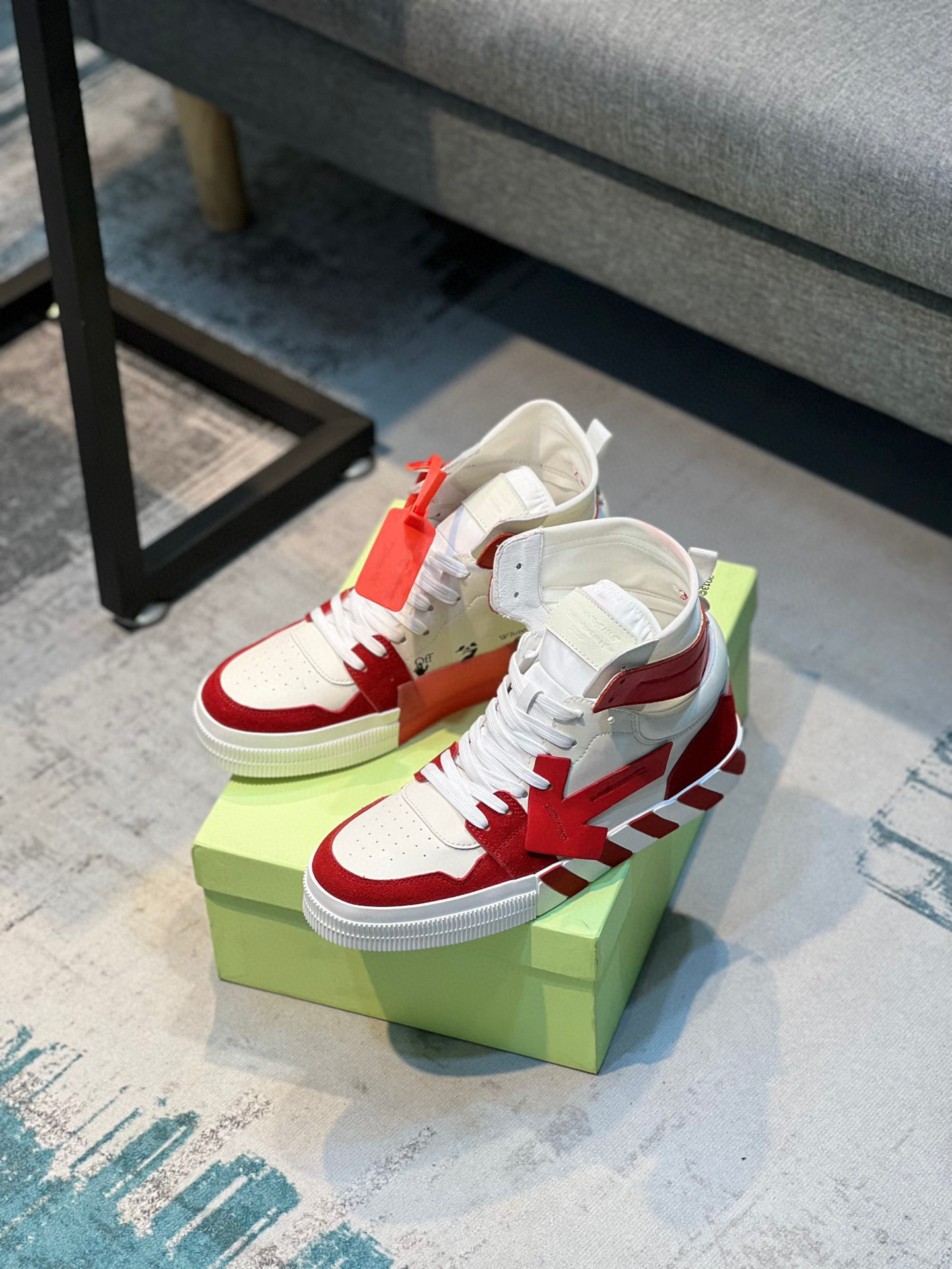 off-white high-top sneakers size 38-44 - Image 6