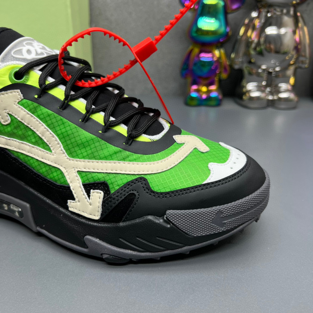 off-white sneakers 38-44 - green/black/yellow - Image 6