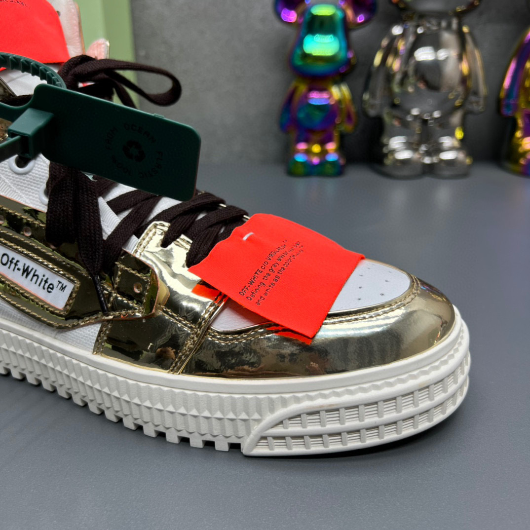 off-white™ couples sneakers 35-44 - metallic silver - Image 6