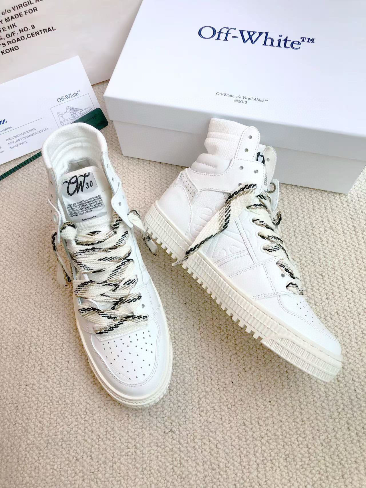 off-white high-top sneakers - size 35/44 - Image 6