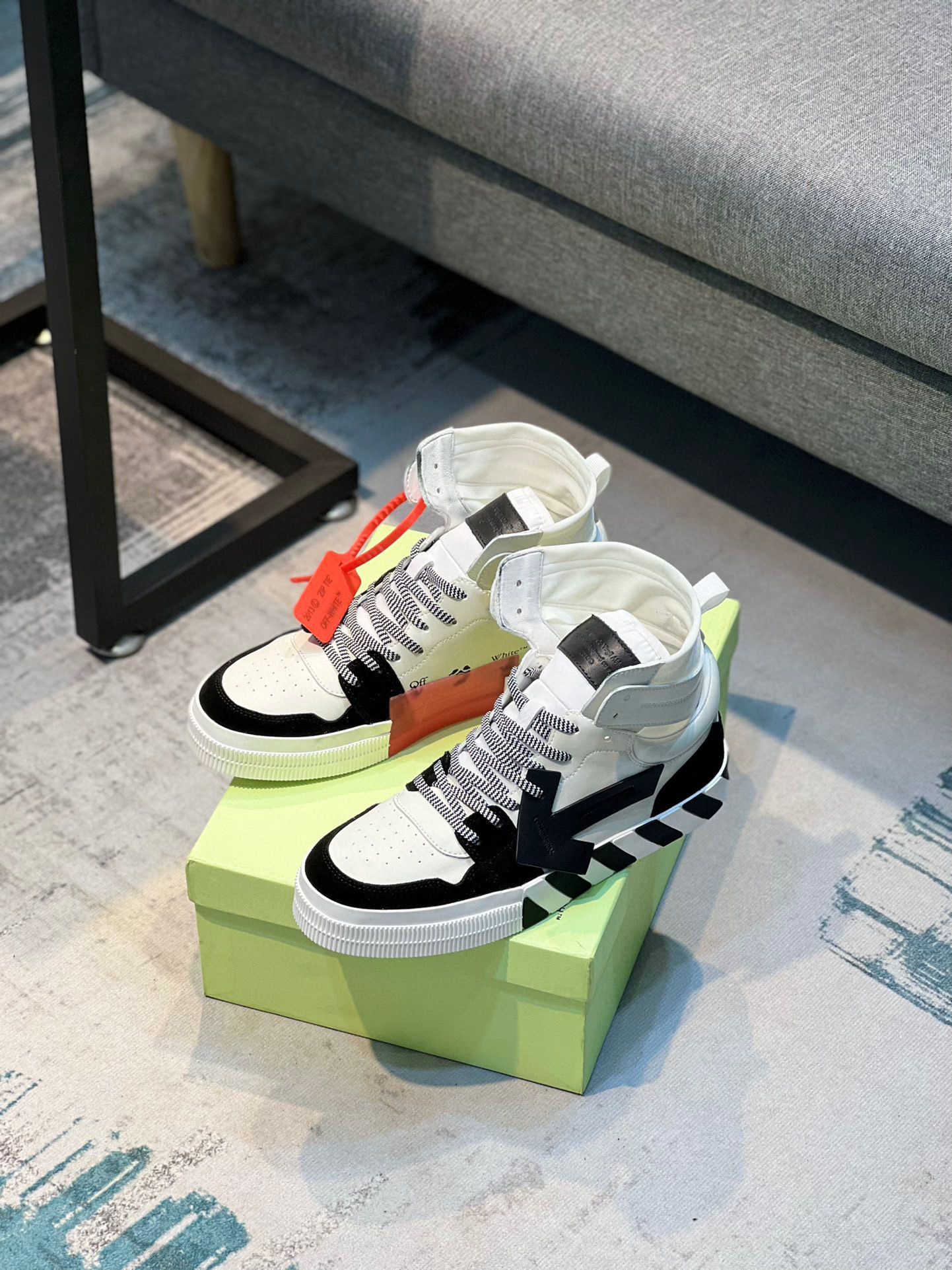 off-white high-top sneakers size 38-44 - Image 6