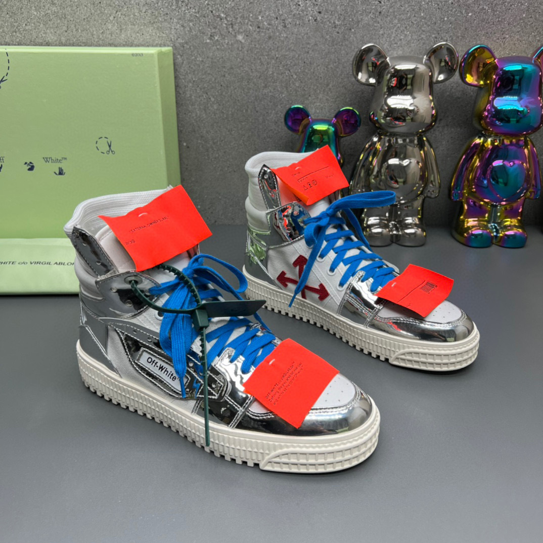 off-white couples sneakers 35-44 silver - Image 6