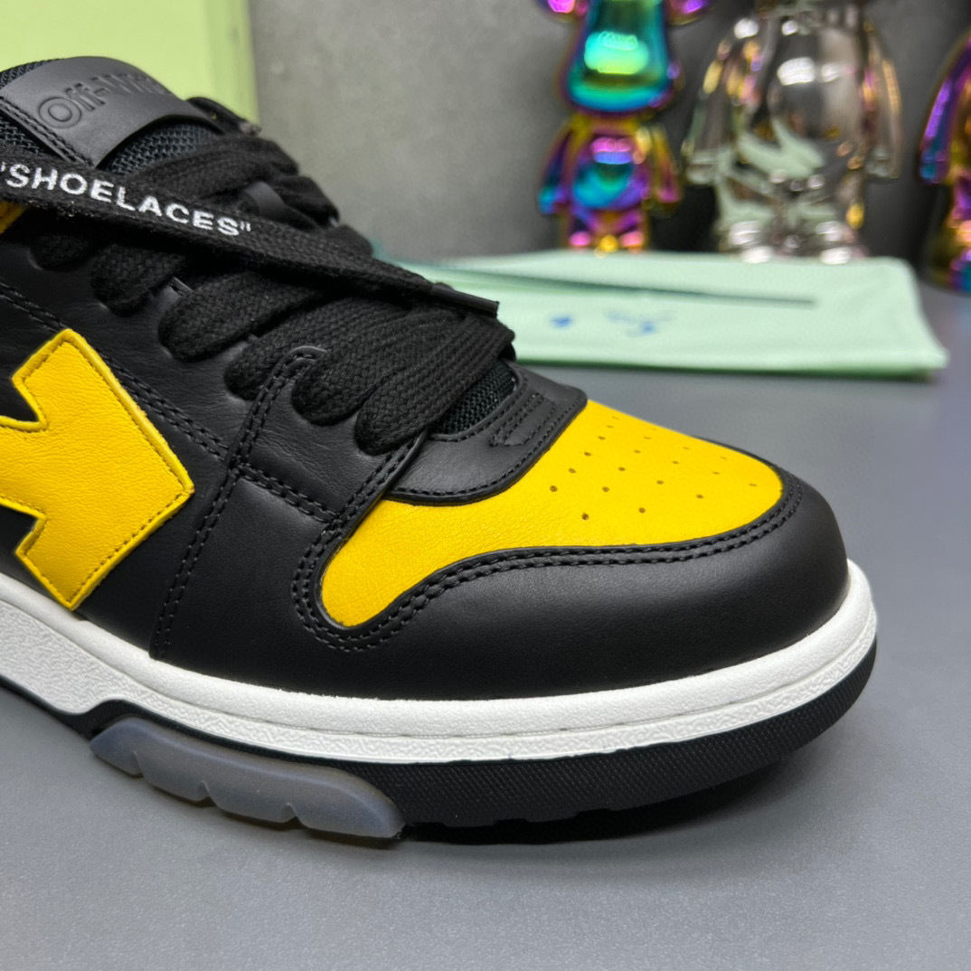 off-white yellow and black sneakers, sizes 35-44 - Image 6