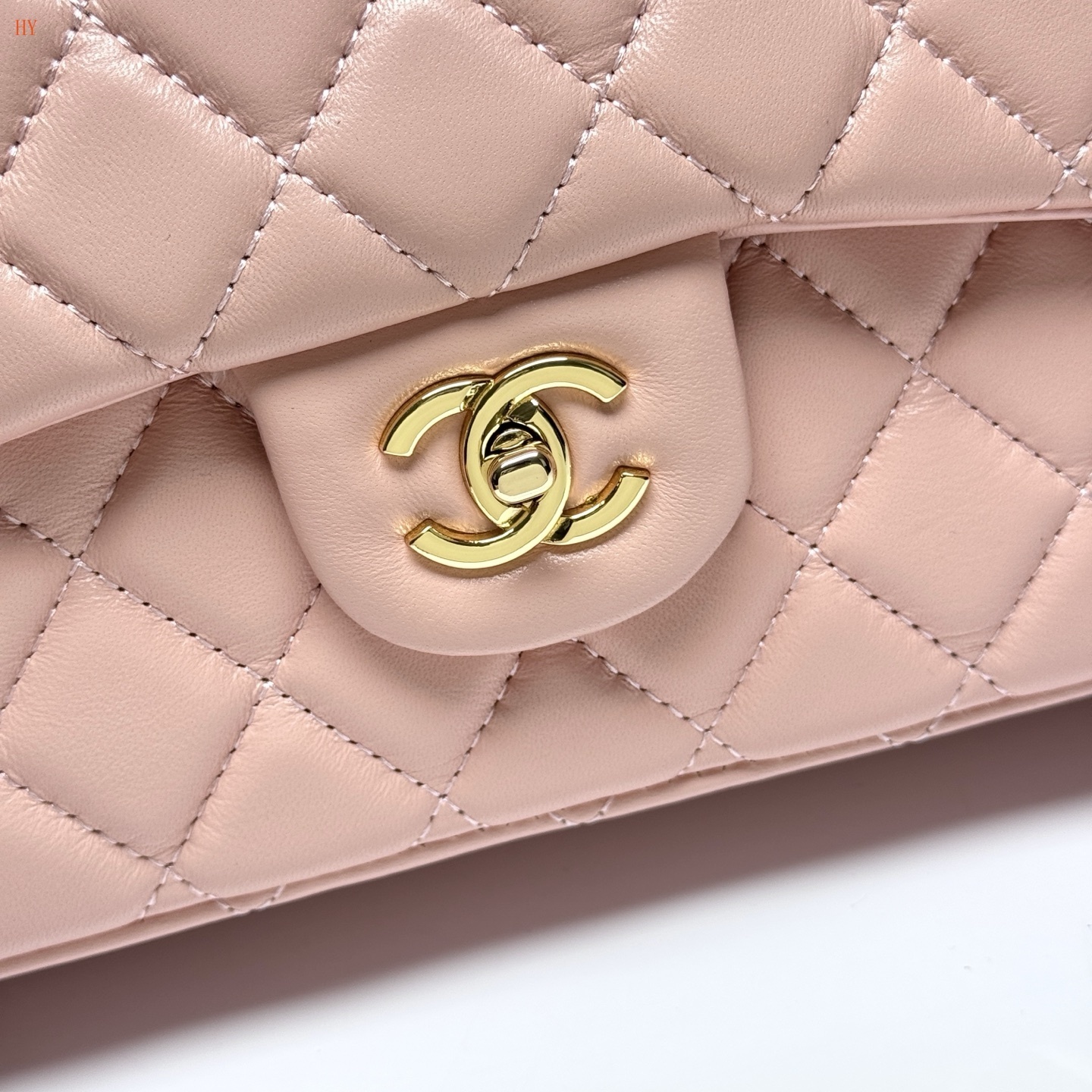 chanel pink quilted flap bag 33*22*9 - Image 6