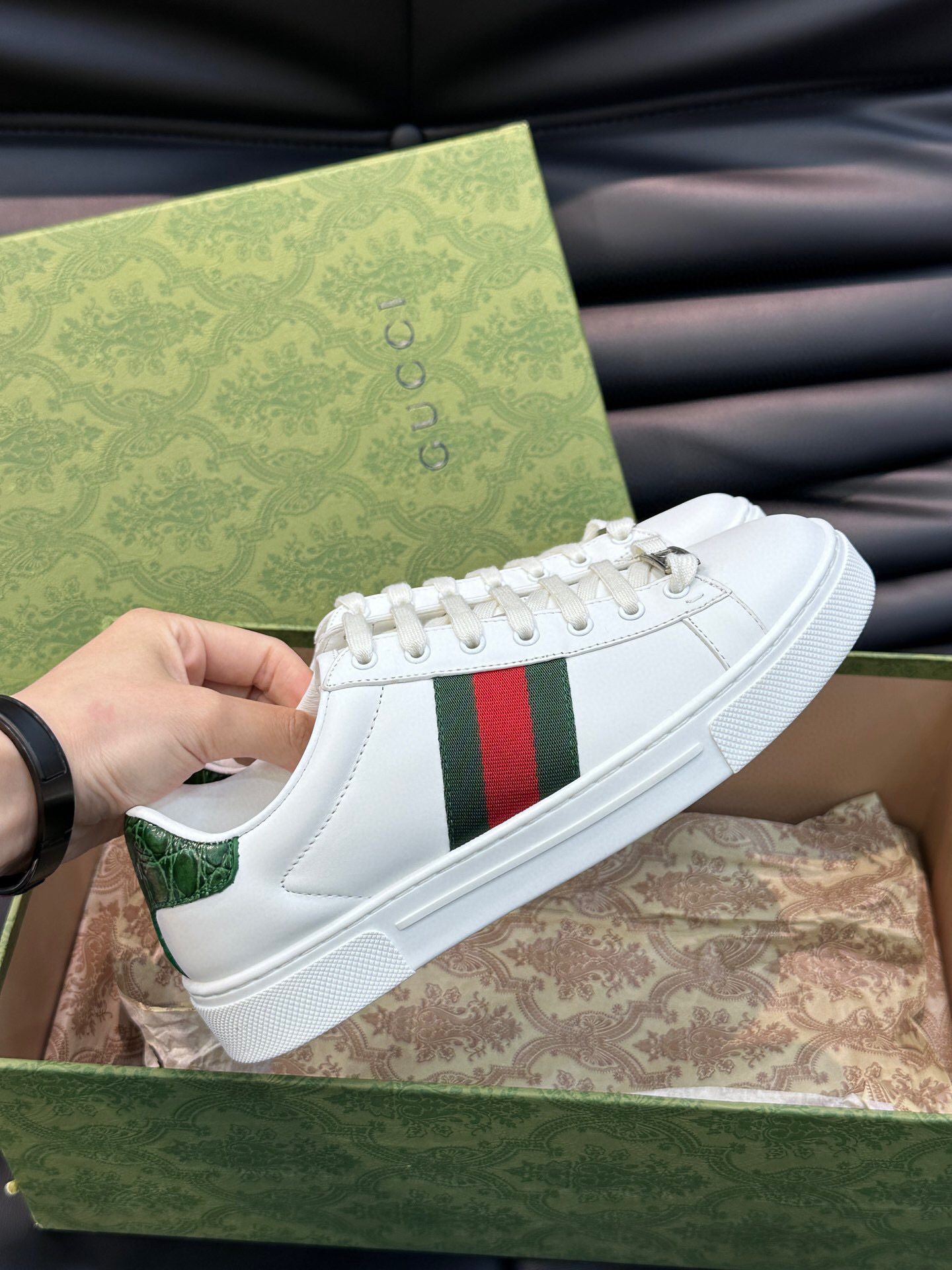 gucci ace sneakers for couples, sizes 35-44 - Image 6