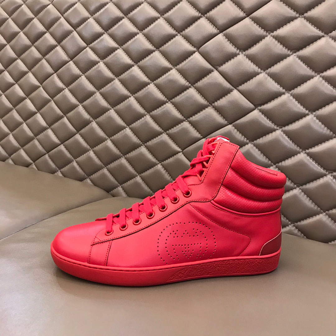 gucci high-top sneakers in red - sizes 38-44 - Image 6