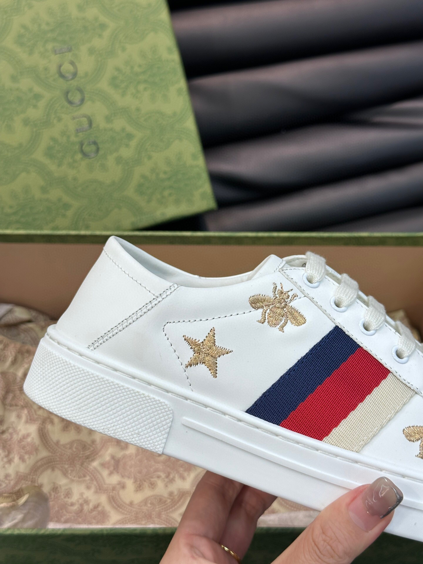 gucci ace sneakers for couples - sizes 35-44 - Image 6