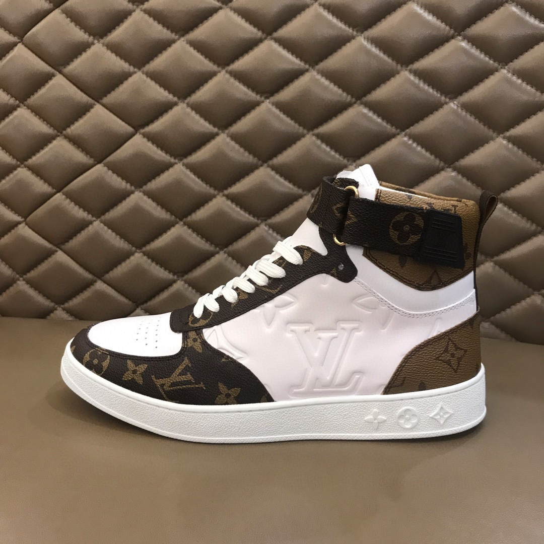 louis vuitton high-top sneakers for couples, size 35-44 - Image 6