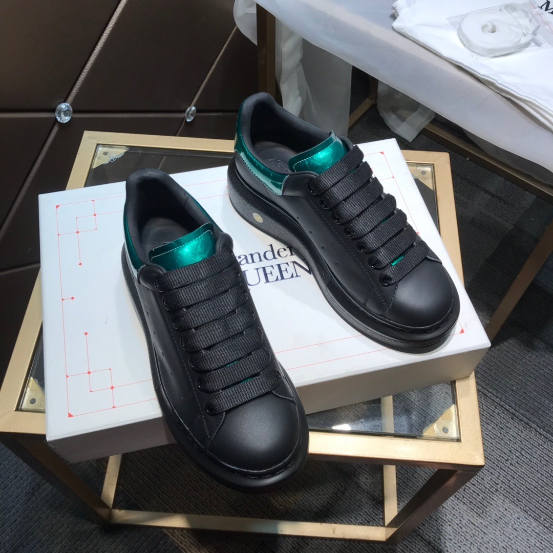 alexander mcqueen black sneakers with teal accents 35-44 - Image 6